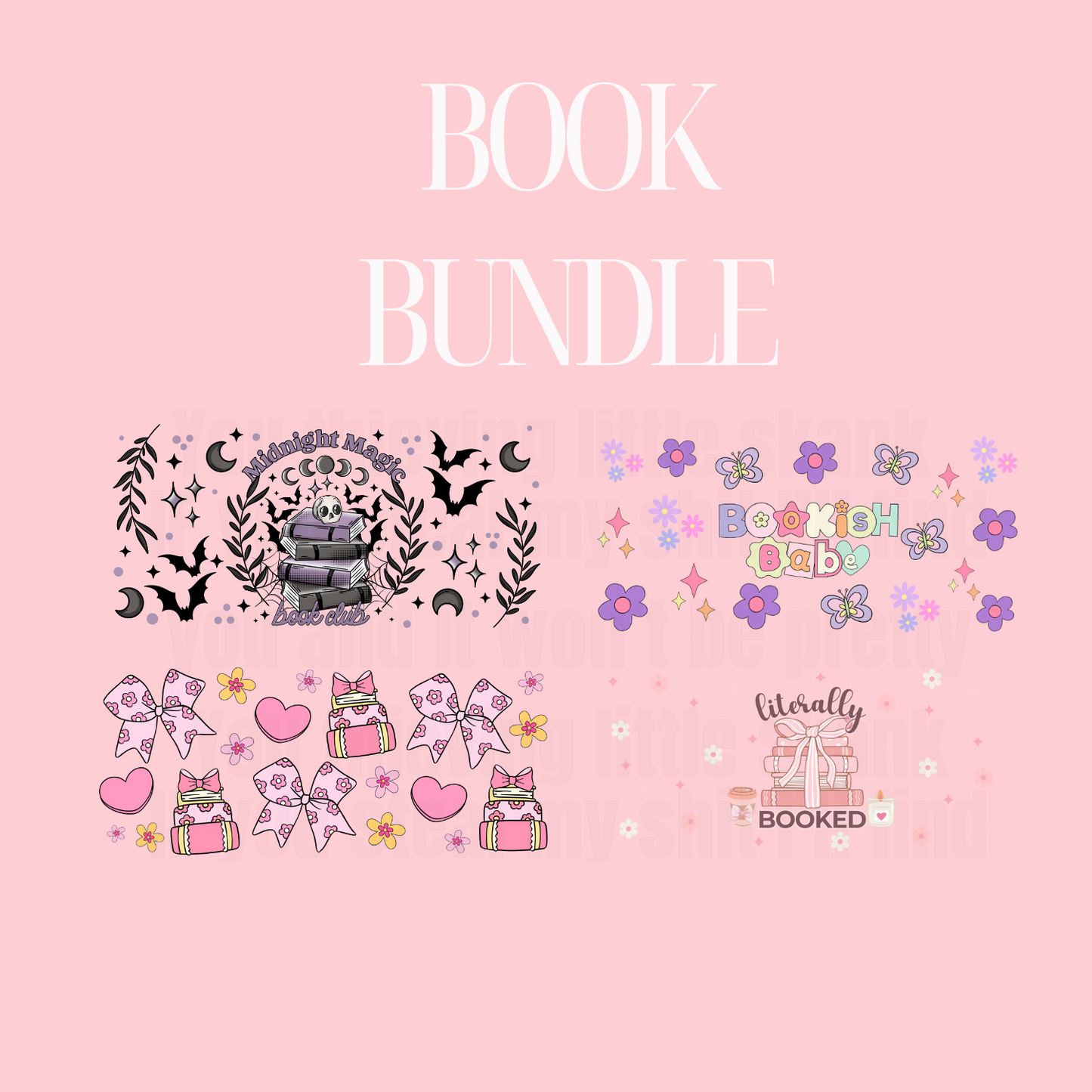 Book Bundle for Tumbler Keychains