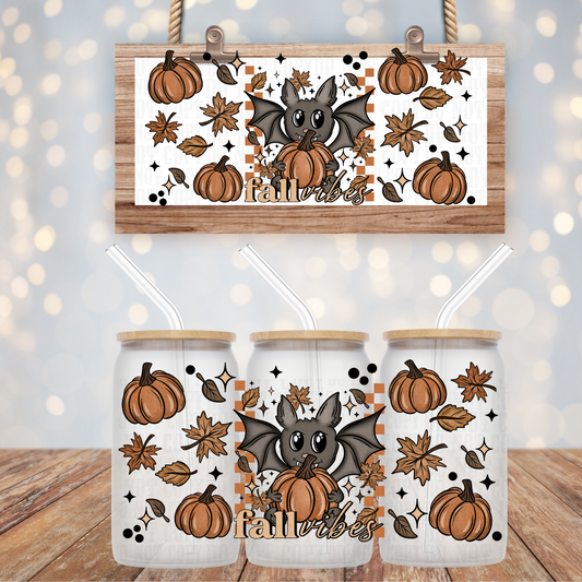 FALL BATTY UV DTF CUP WRAP