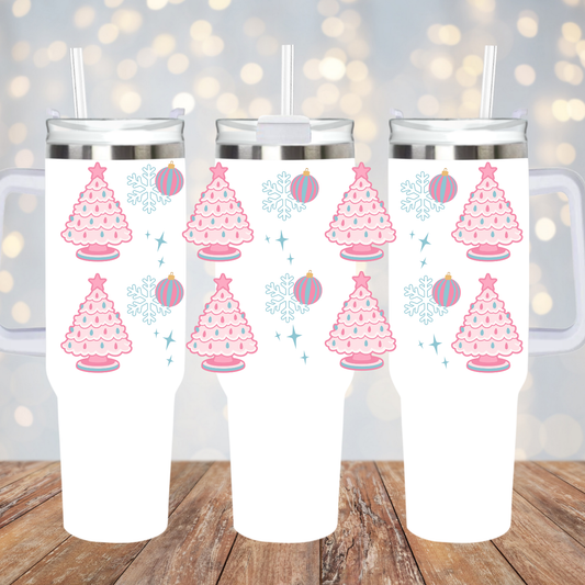 40oz VINTAGE TREES UV DTF CUP WRAP