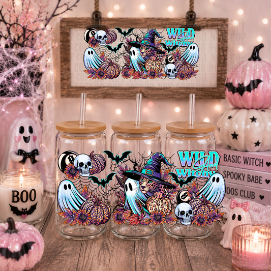 WILD AND WITCHY LEOPARD UV DTF CUP WRAP