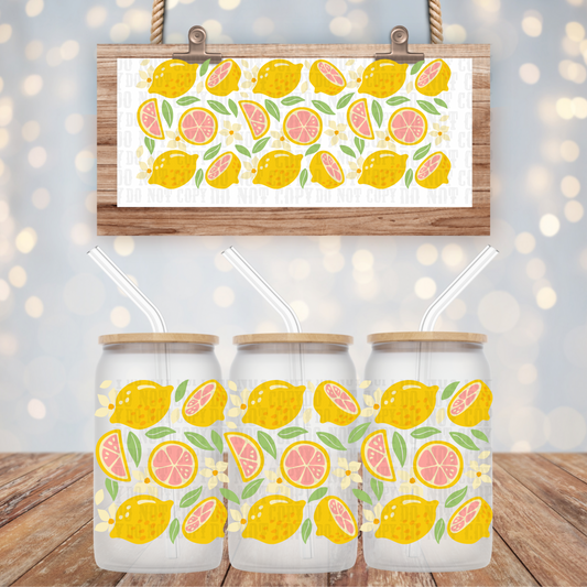 PINK LEMONADE UV DTF CUP WRAP