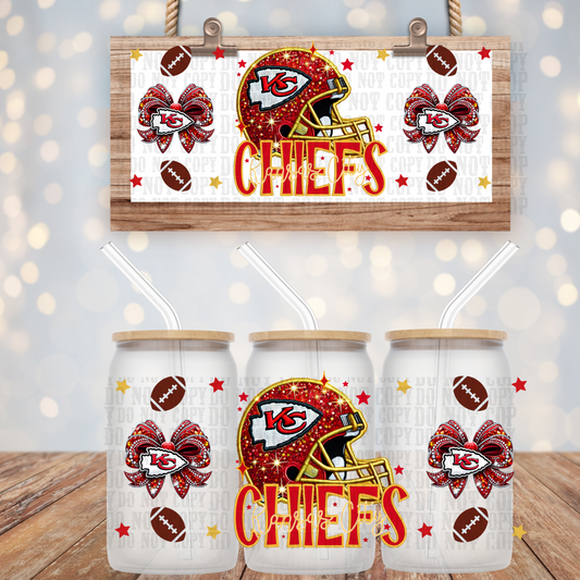 KC HELMUT FAUX RHINESTONE - 16oz UV DTF CUP WRAP