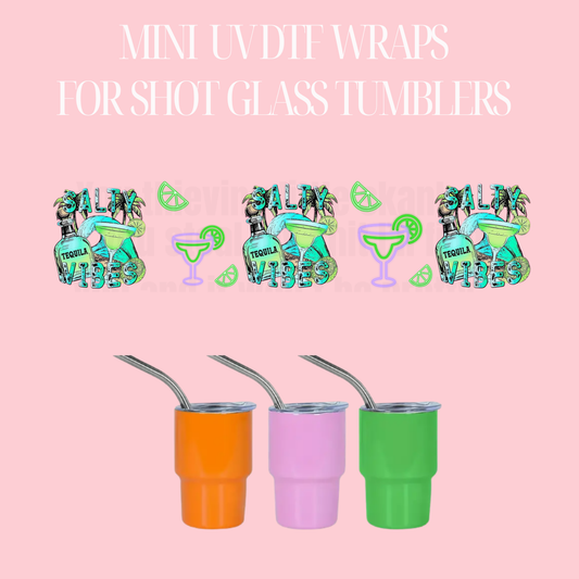 SALTY VIBES  Mini UV DTF Cup wrap