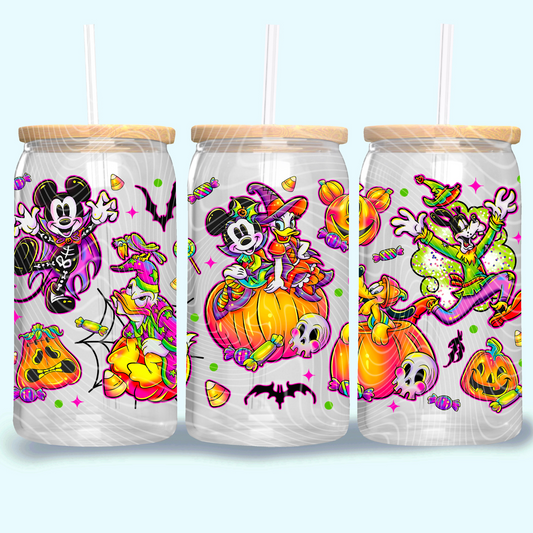 NEON MAGICAL CREW HALLOWEEN UV DTF CUP WRAP