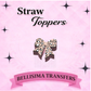 CHEETAH BOW  Straw Topper – 3D Printed Tumbler Accessory | Standard or Stanley