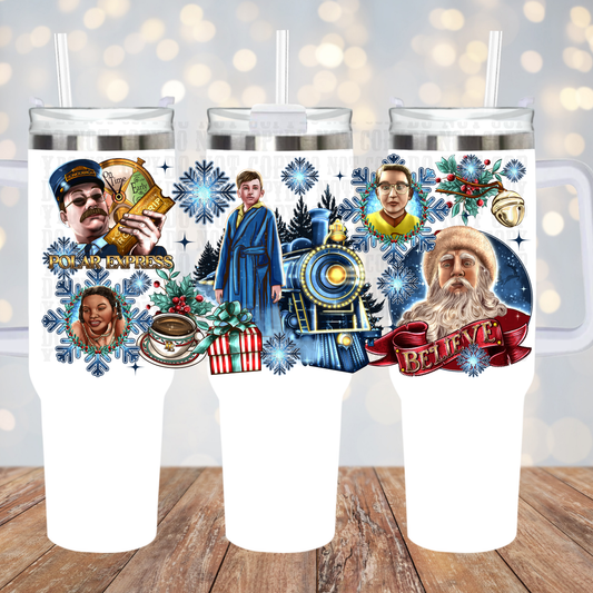 40oz HOLIDAY TRAIN  UV DTF CUP WRAP