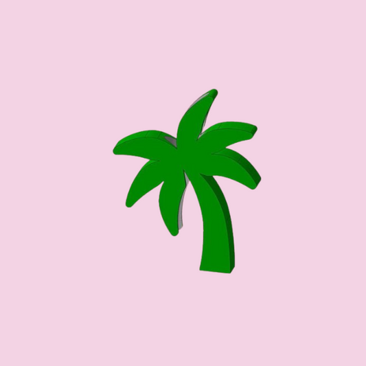 3D TROPICAL PALM TREE STRAW TOPPER  STANDARD SIZE
