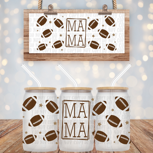 Mama Football  UV DTF Wrap