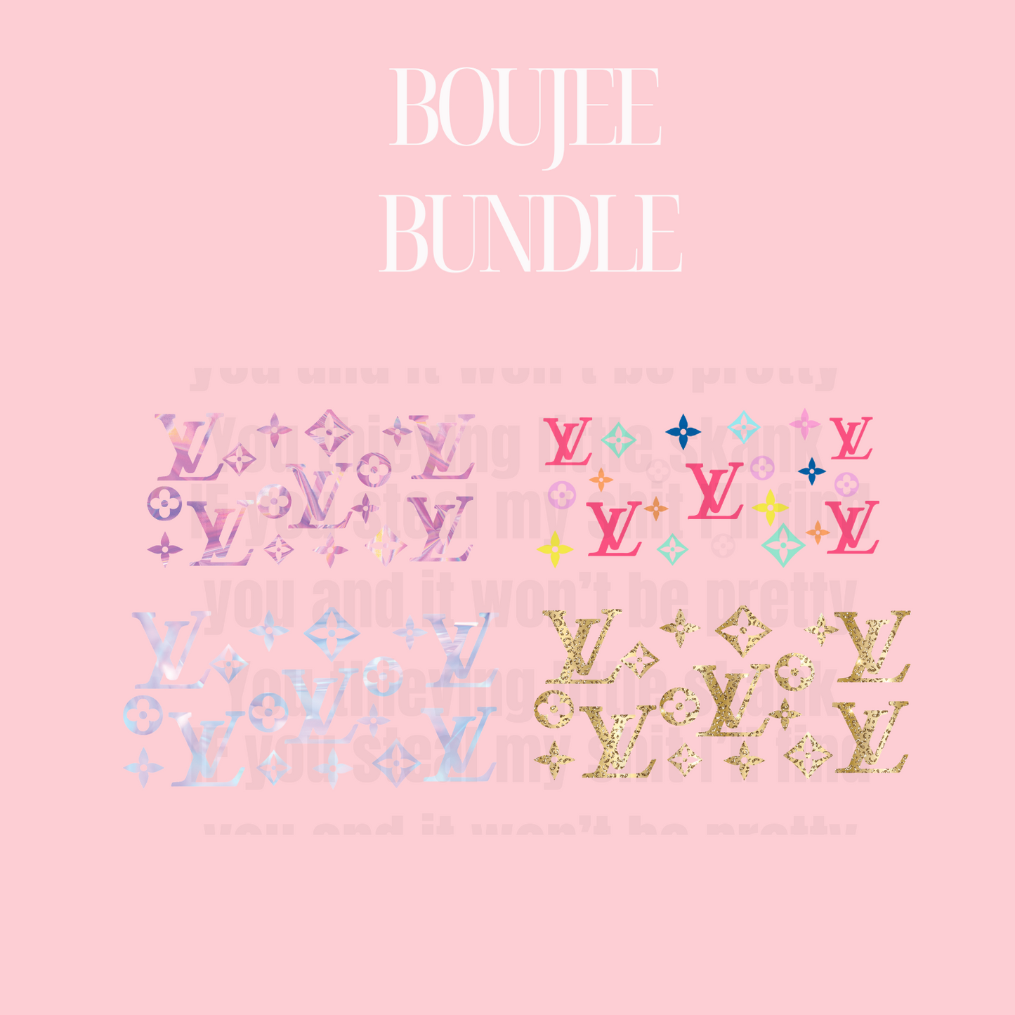 Boujee Bundle for Tumbler Keychains