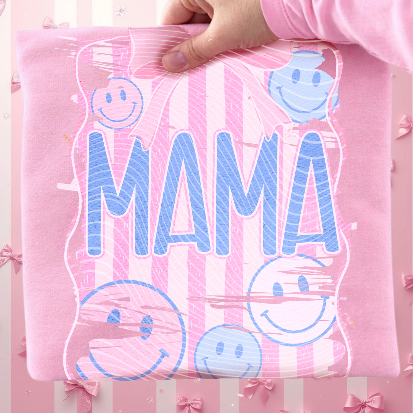 SMILEY PREPPY MAMA DTF