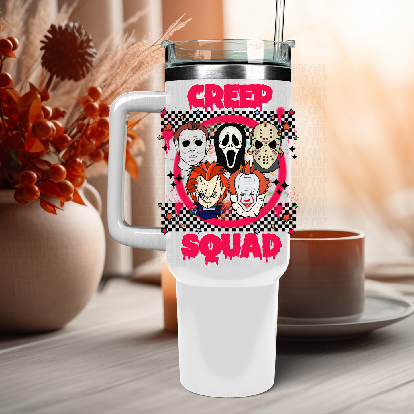 40oz CREEP SQUAD UV DTF Cup Decal