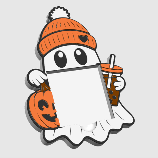 FALL GHOSTIE Sticky Note Holder | Desk Decor |  Desk Accessories