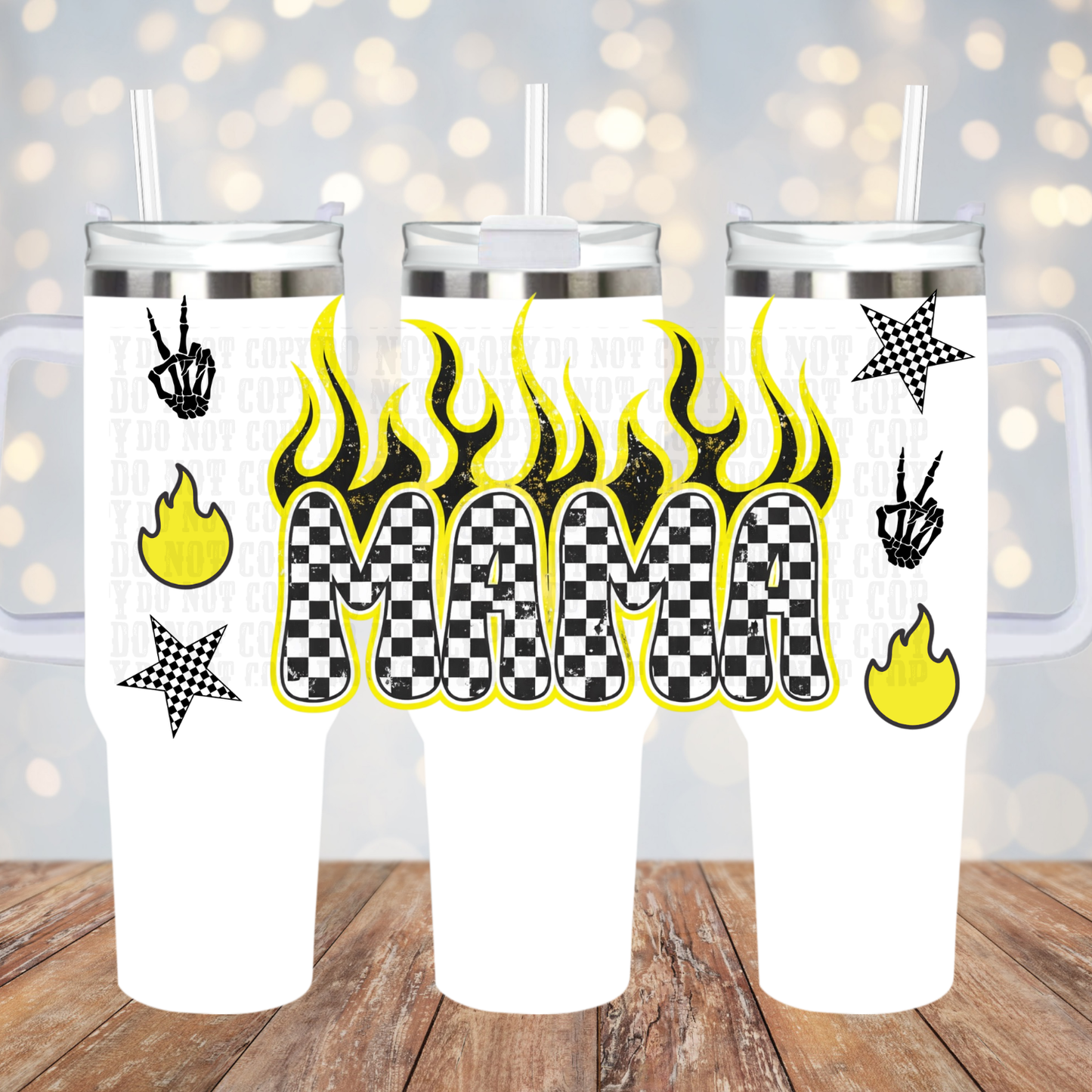 40oz NEON MAMA BUNDLE UV DTF Cup Wrap - SHOP EXCLUSIVE BY CIERRA