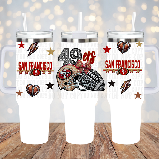 40oz 2026 FOOTBALL BUNDLE  UV DTF CUP WRAP