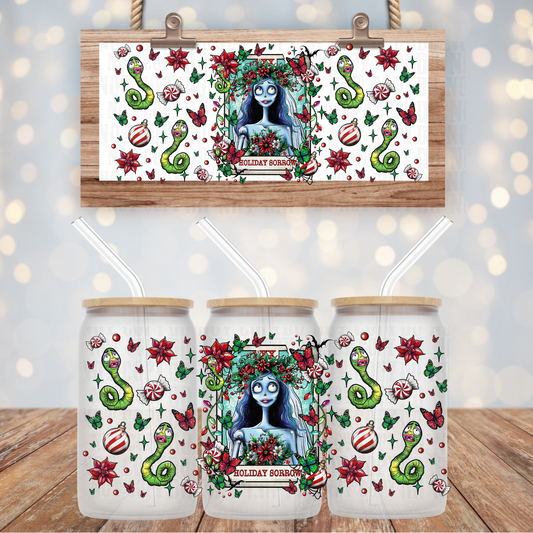 STRESSED OUT CHRISTMAS MAMA UV DTF CUP WRAP