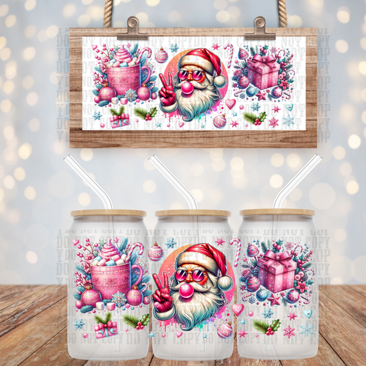 PEACE SANTA UV DTF CUP WRAP