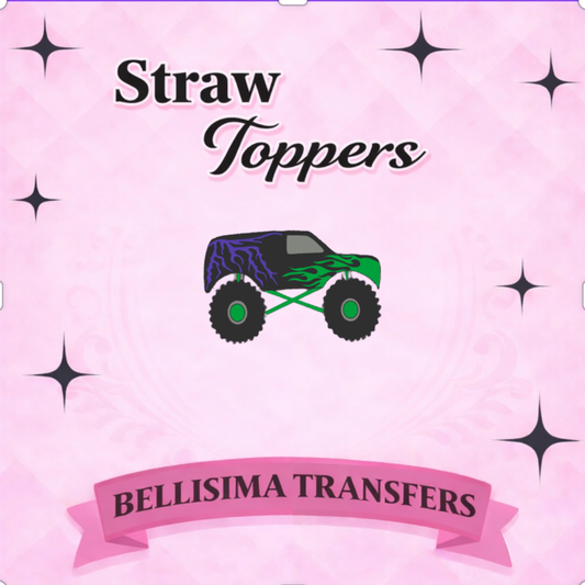 GRAVE DIGGER Straw Topper – 3D Printed Tumbler Accessory | Standard or Stanley