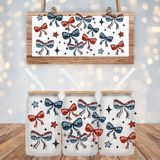 COQUETTE SUMMER BOWS UV DTF CUP WRAP