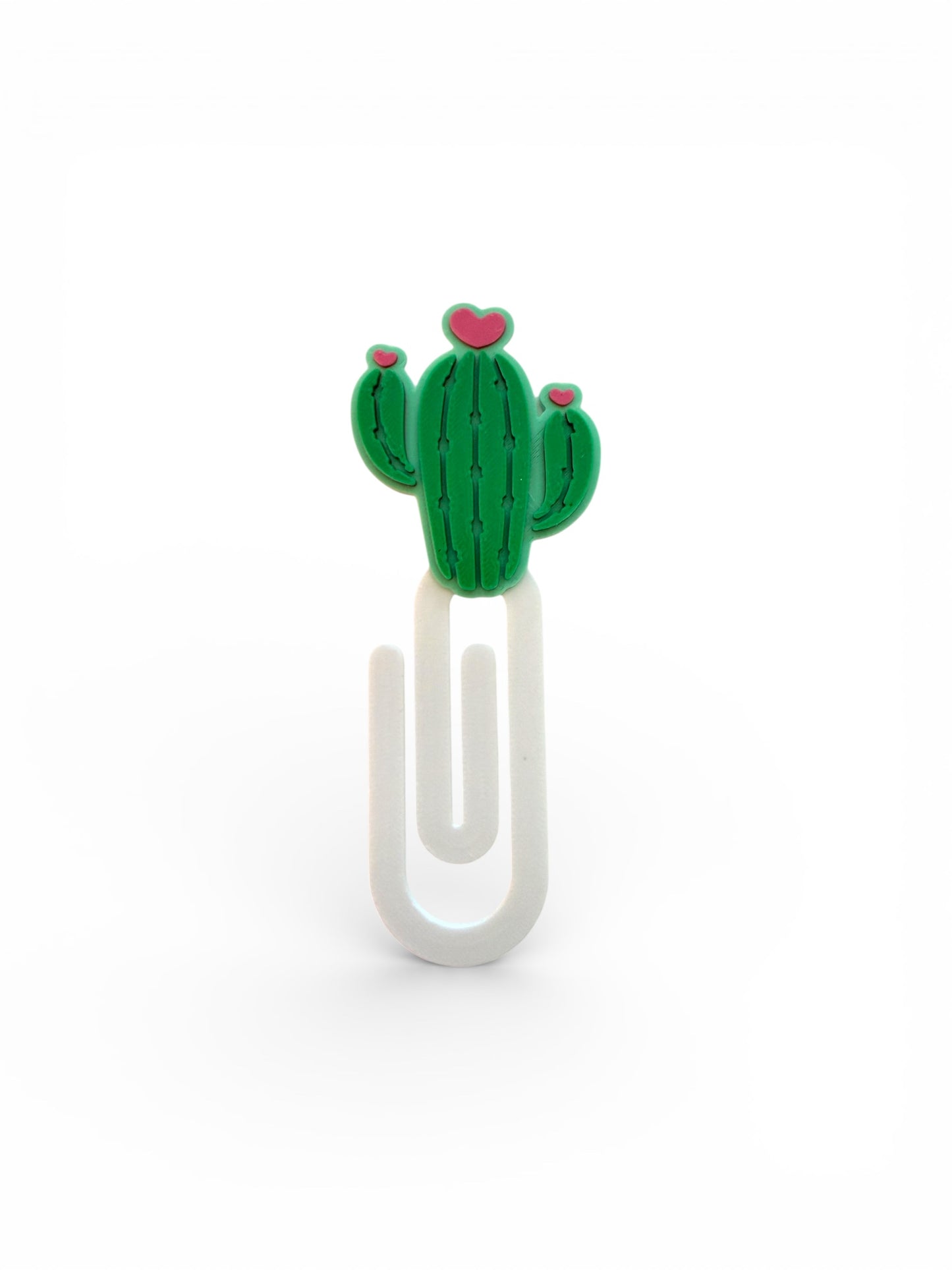 Jumbo 3D Paper Clip Bookmark Heart Cactus Bookmarks for Planners, Books & Gifts