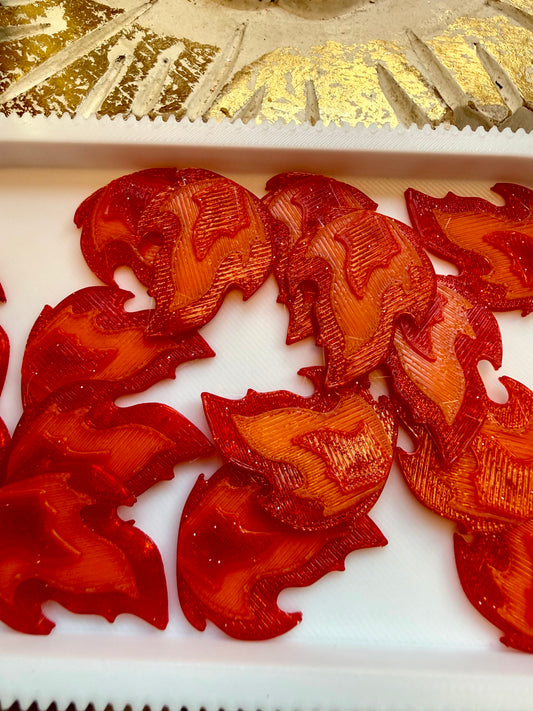 FLAME Flat Back Lid Charms