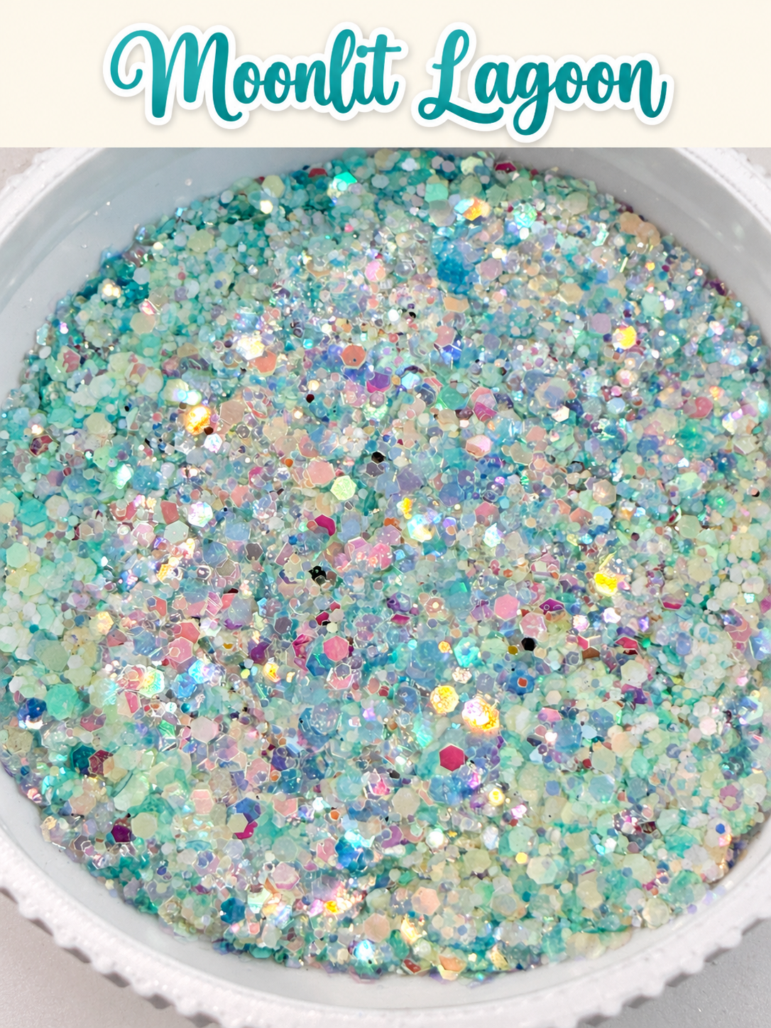 Moonlit Lagoon  CHUNKY Glow GLITTER