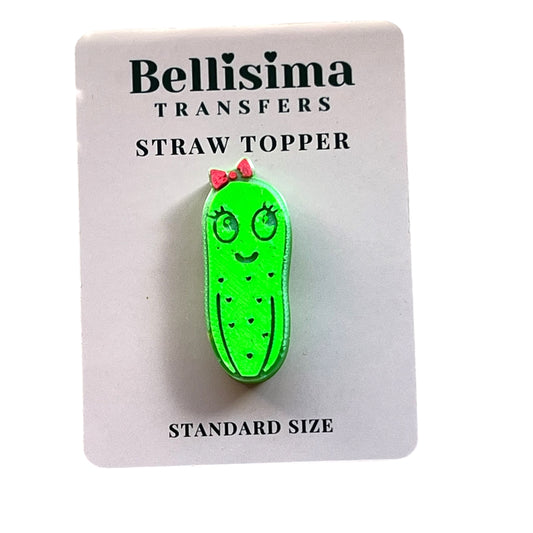 3D PICKLE STRAW TOPPER