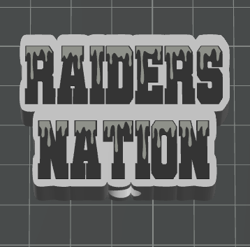 3D RAID NATION STRAW TOPPER