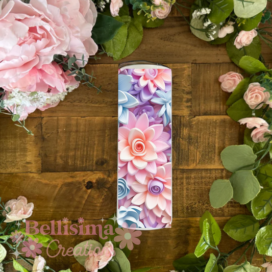 3D Lilac Floral Sublimation Print