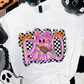 CHECKERED BOO GLOW IN THE DARK DTF