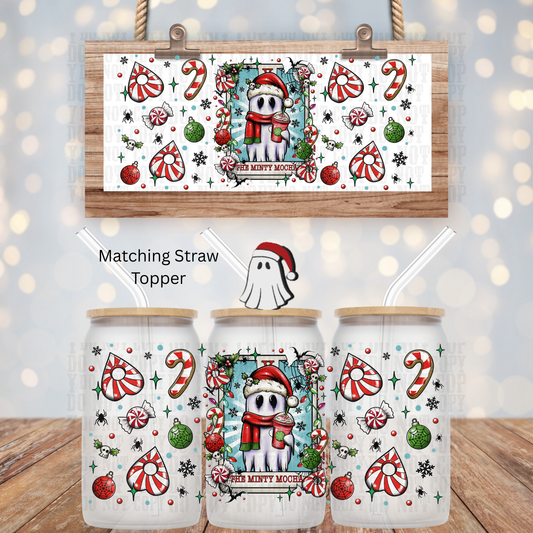 MINTY MOCHA UV DTF CUP WRAP