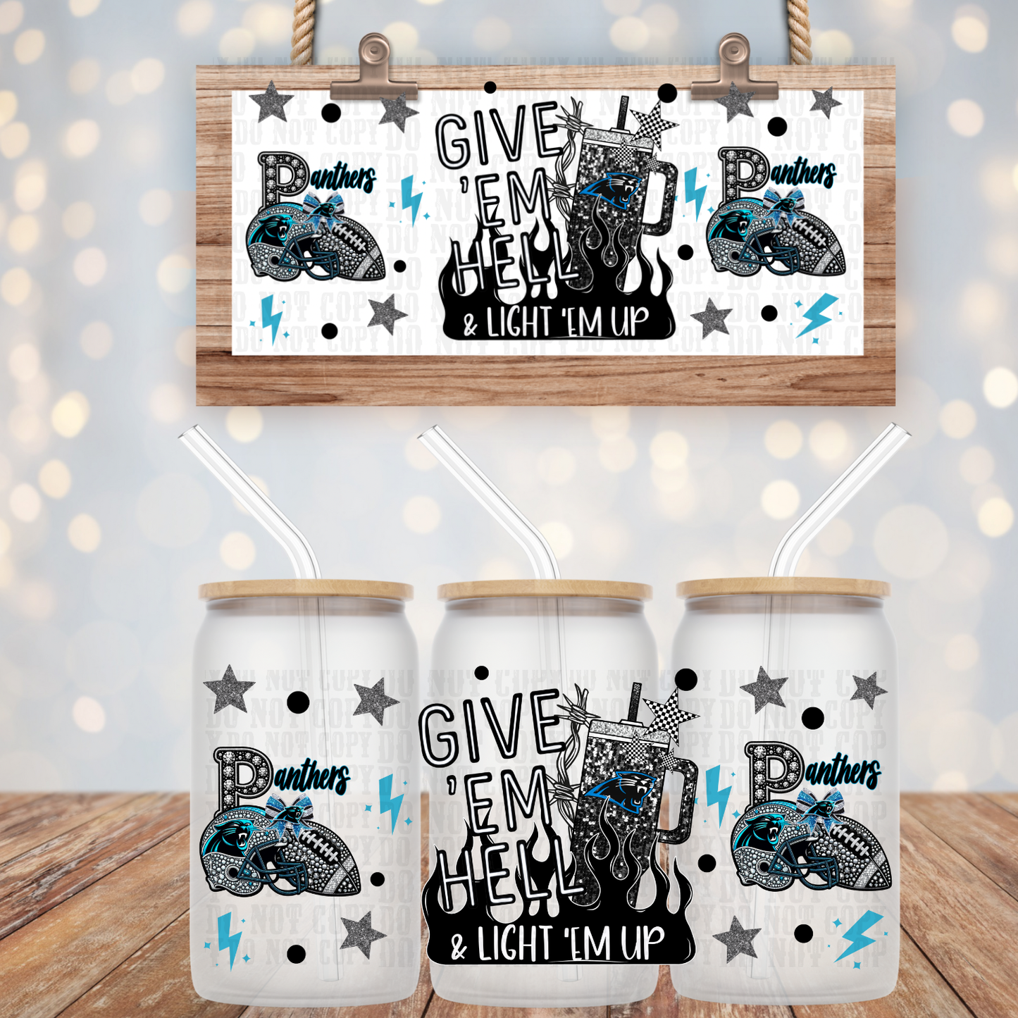Wildcard Football Bundle UV DTF CUP WRAP