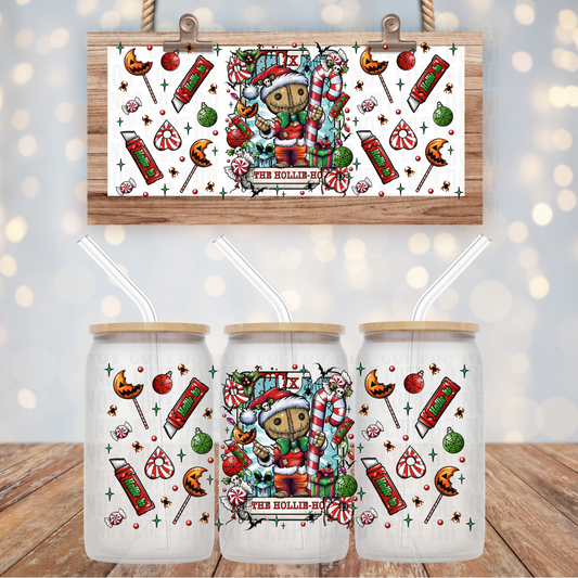 SPOOKY CHRISTMAS HOLLIE HO  UV DTF CUP WRAP