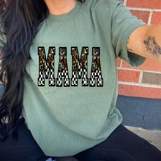 CHECKER CHEETAH MAMA DTF TRANSFER