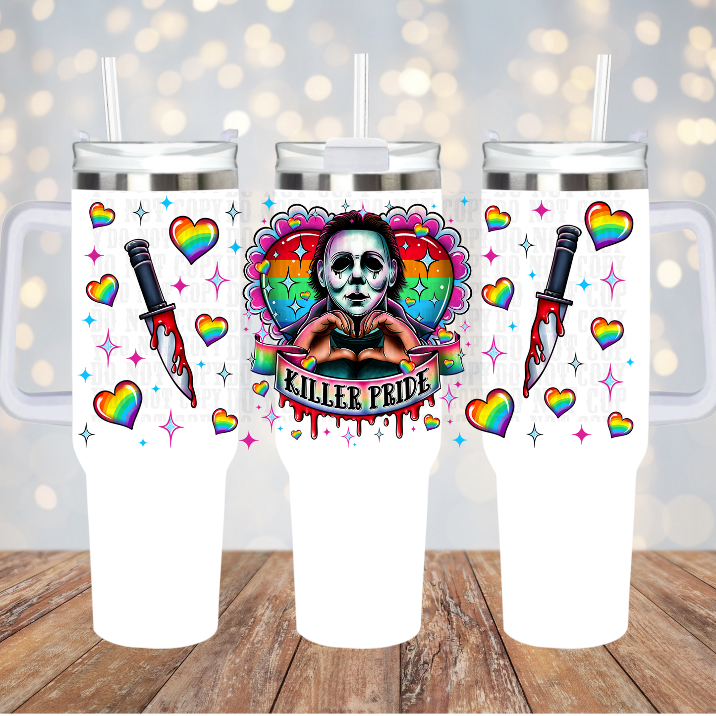 40oz HORROR PRIDE BUNDLE UV DTF CUP WRAP