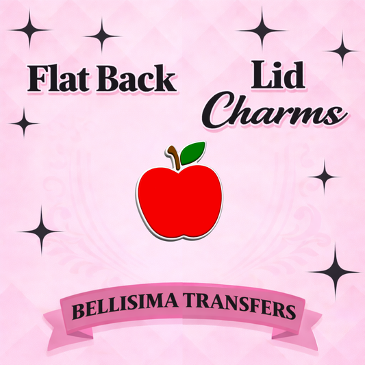 APPLE Flat Back Lid Charms