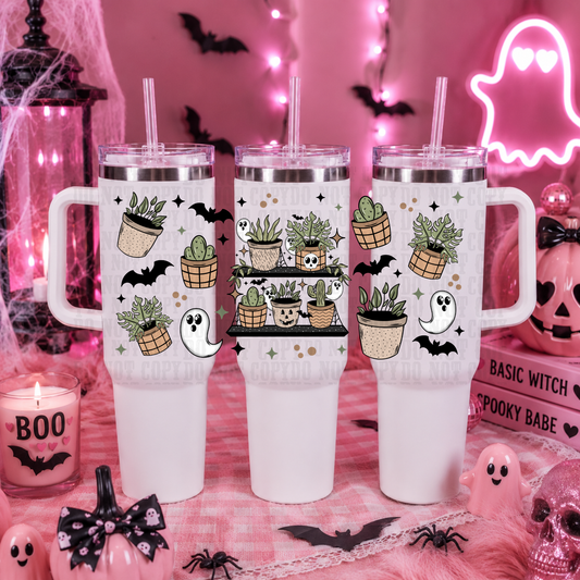 40oz SPOOKY PLANT LIFE UV DTF CUP WRAP