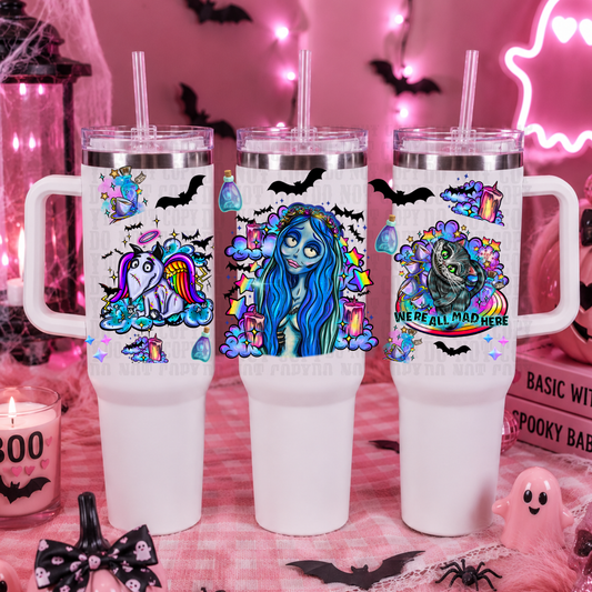 40oz  LISA FRANKEY-STEIN HALLOWEEN  UV DTF CUP WRAP