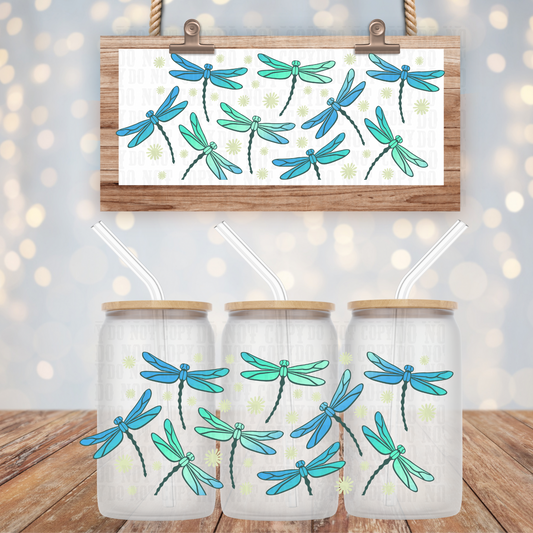 DRAGONFLY  UV DTF CUP WRAP