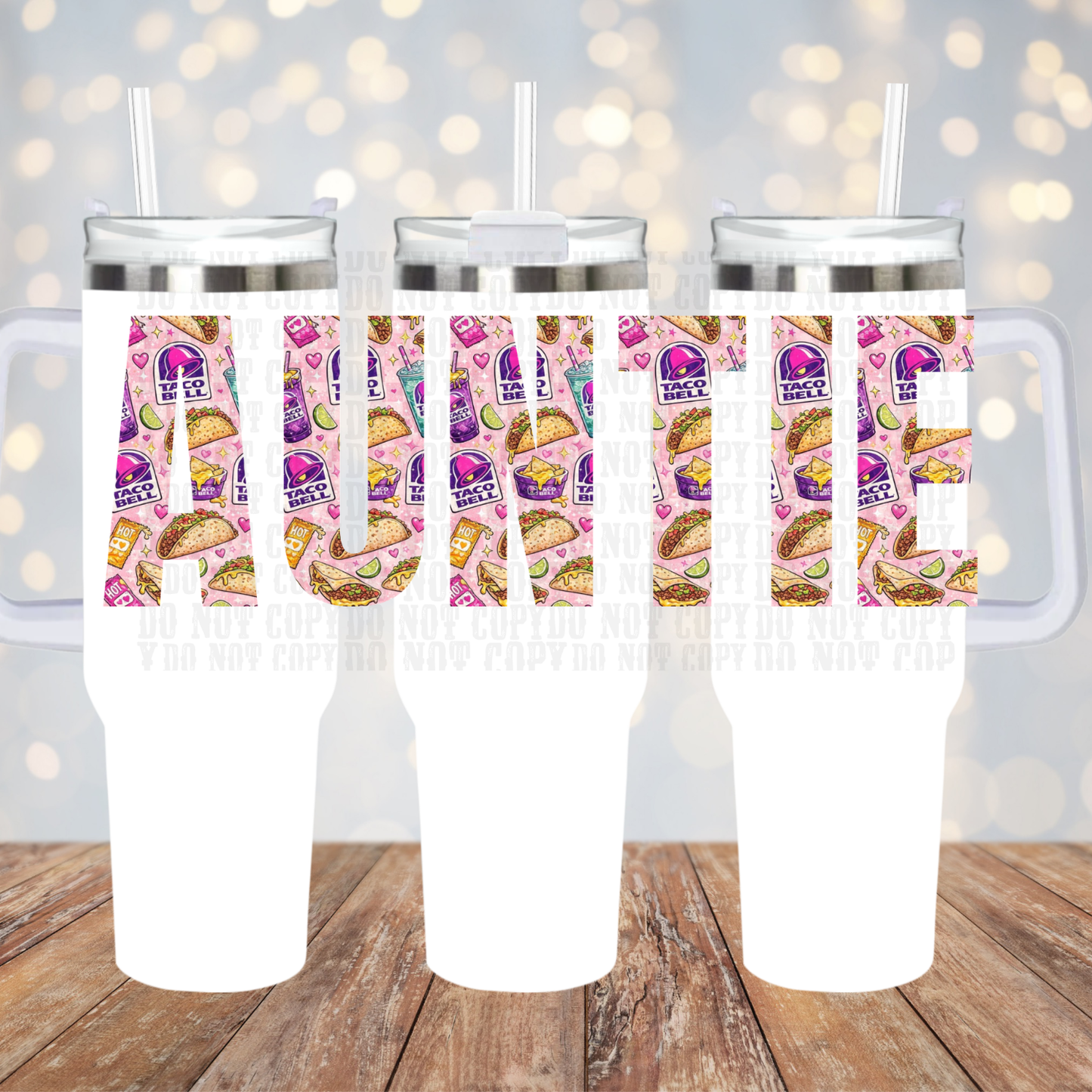 40oz AUNTIE TB 2.0 UV DTF CUP WRAP