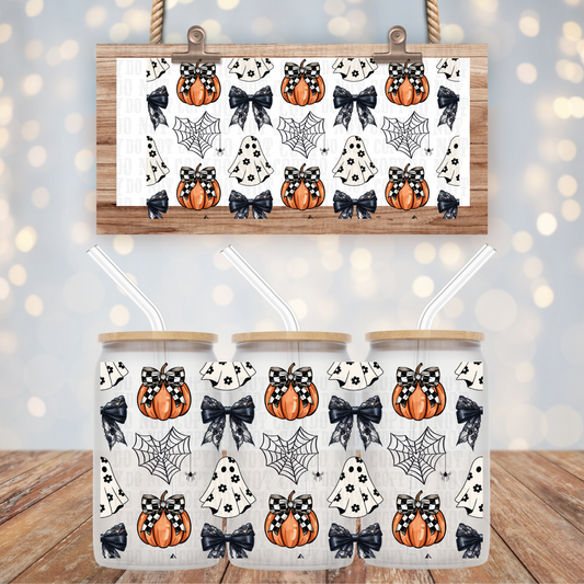 COQUETTE PUMPKIN GHOSTY  UV DTF WRAP