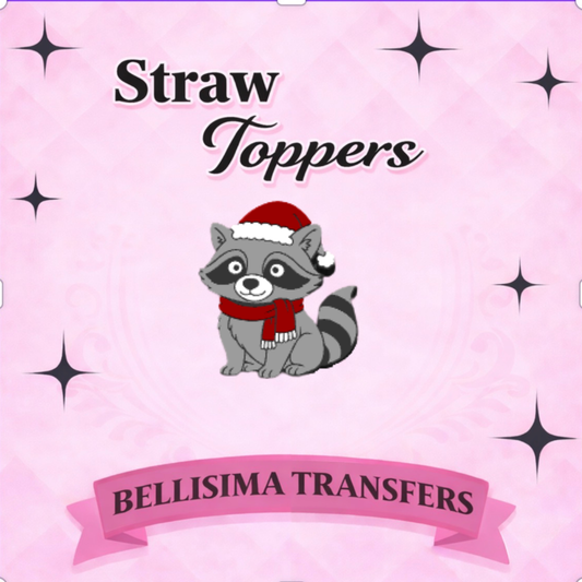 FESTIVE COON STRAW TOPPER STANDARD SIZE OR STANLEY