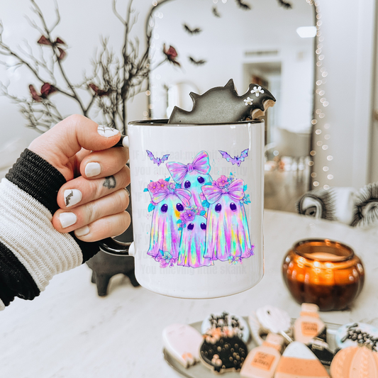 IRRIDESCENT GHOSTETTE CREW  UV DTF CUP Decal