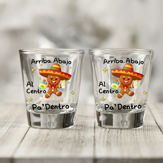 LATIN GINGY UV DTF SHOT GLASS DECAL