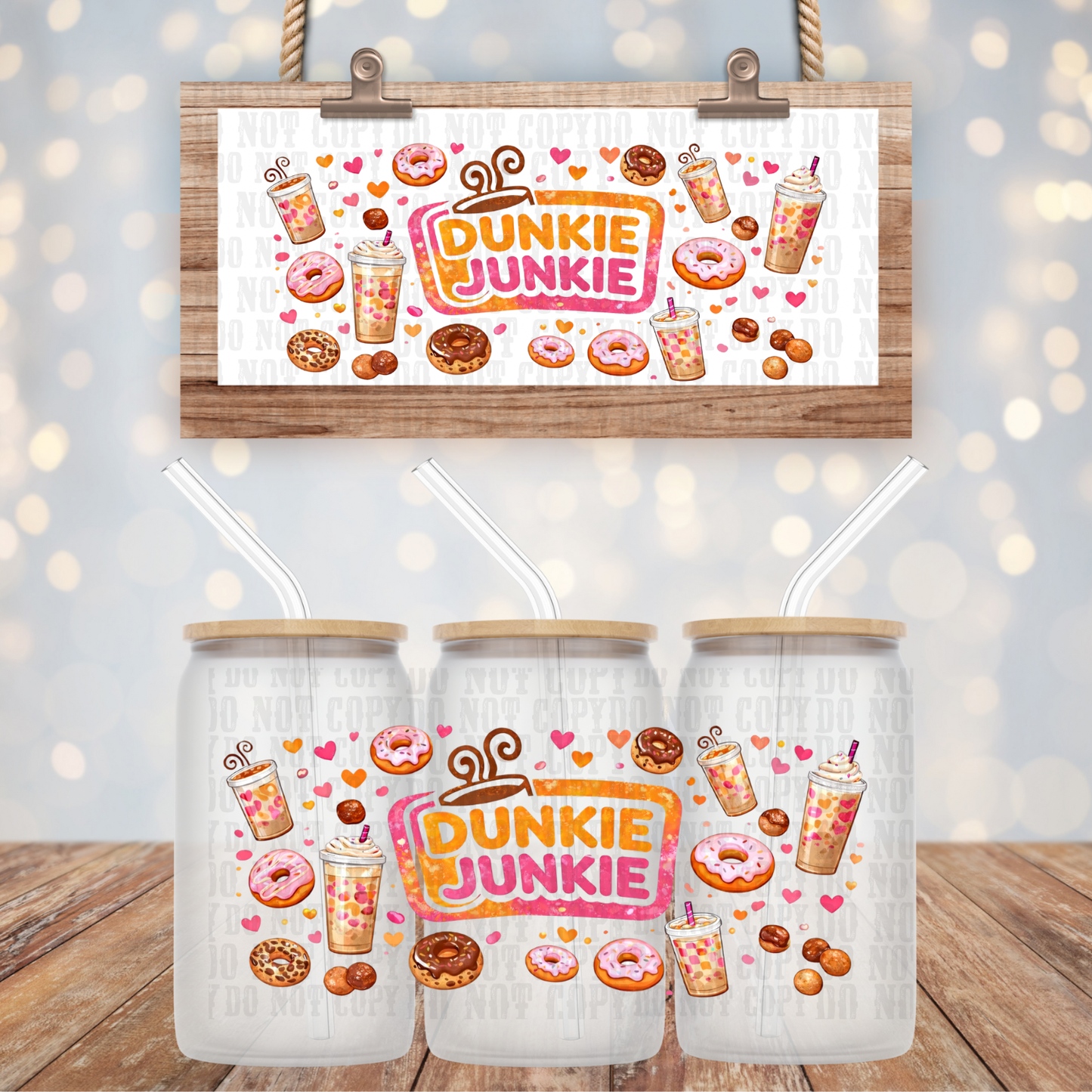 DUNKY JUNKIE UV DTF CUP WRAP-SHOP EXCLUSIVE BY CIERRA