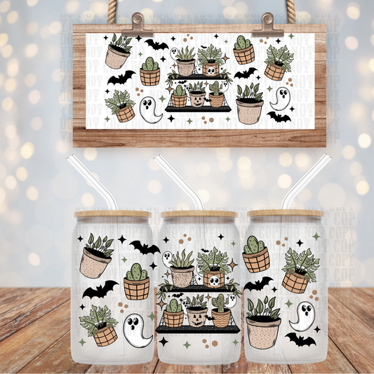 SPOOKY PLANT SHELFUV DTF CUP WRAP