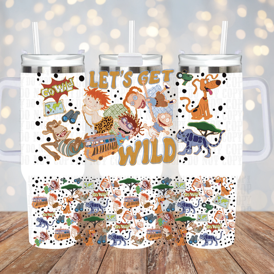 40oz SUMMER RUG RATS UV DTF CUP WRAP