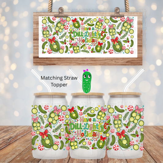 PICKLE HOLIDAY UV DTF CUP WRAP