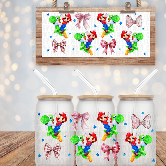 SUPER MARIO UV DTF CUP WRAP