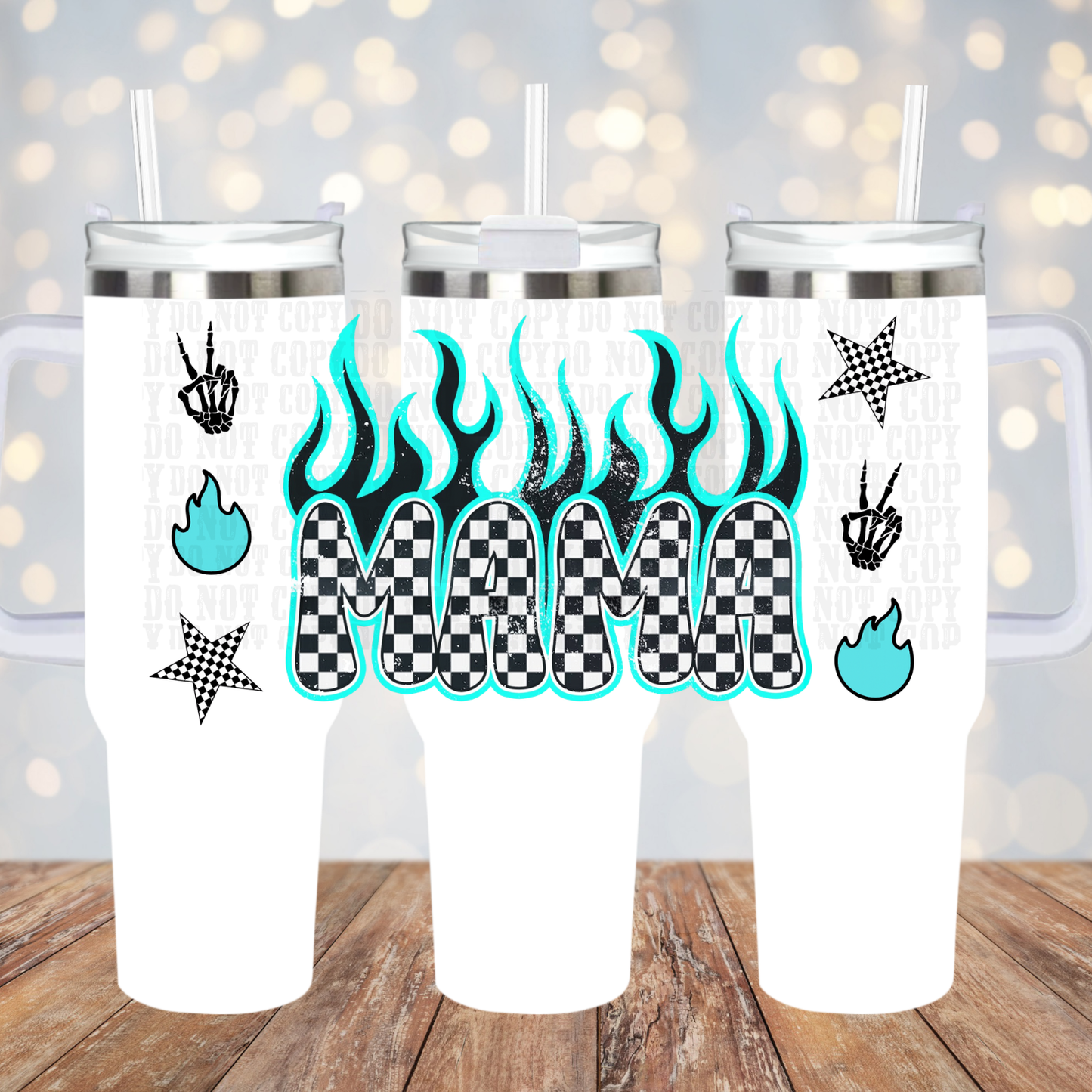 40oz NEON MAMA BUNDLE UV DTF Cup Wrap - SHOP EXCLUSIVE BY CIERRA