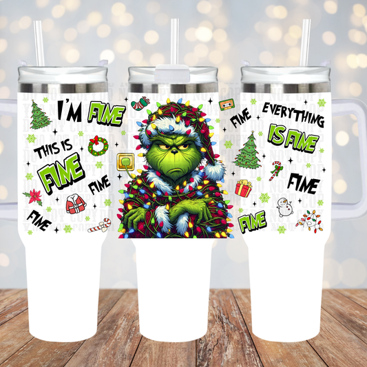 40oz I'M FINE UV DTF CUP WRAP